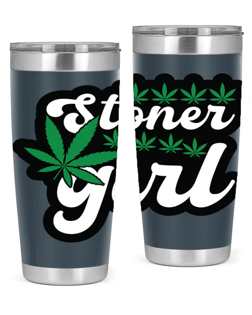 Stoner girl 263#- marijuana- Tumbler