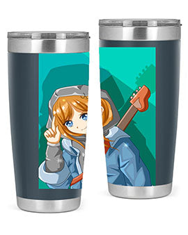 Swag and cute girl with a guitar 50#- anime- Tumbler