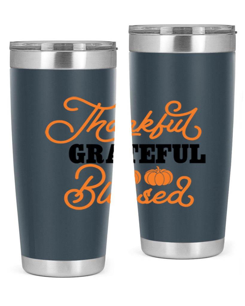 Thankful Grateful Blessed 604#- fall- Tumbler