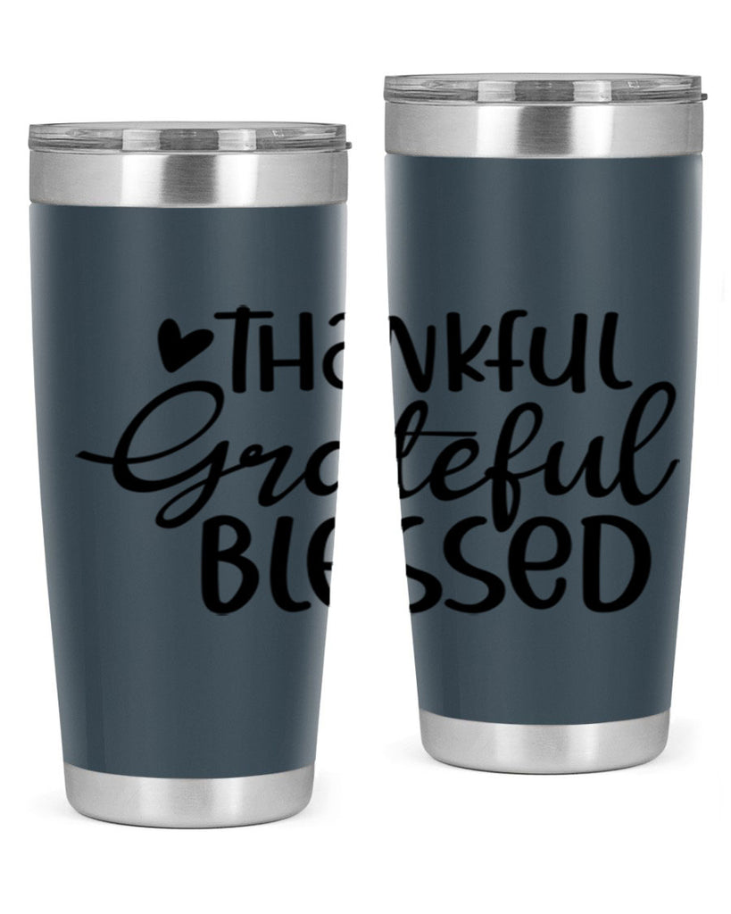 Thankful Grateful Blessed 605#- fall- Tumbler
