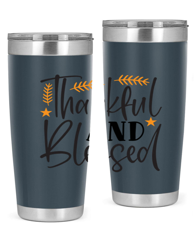 Thankfulandblessed 608#- fall- Tumbler