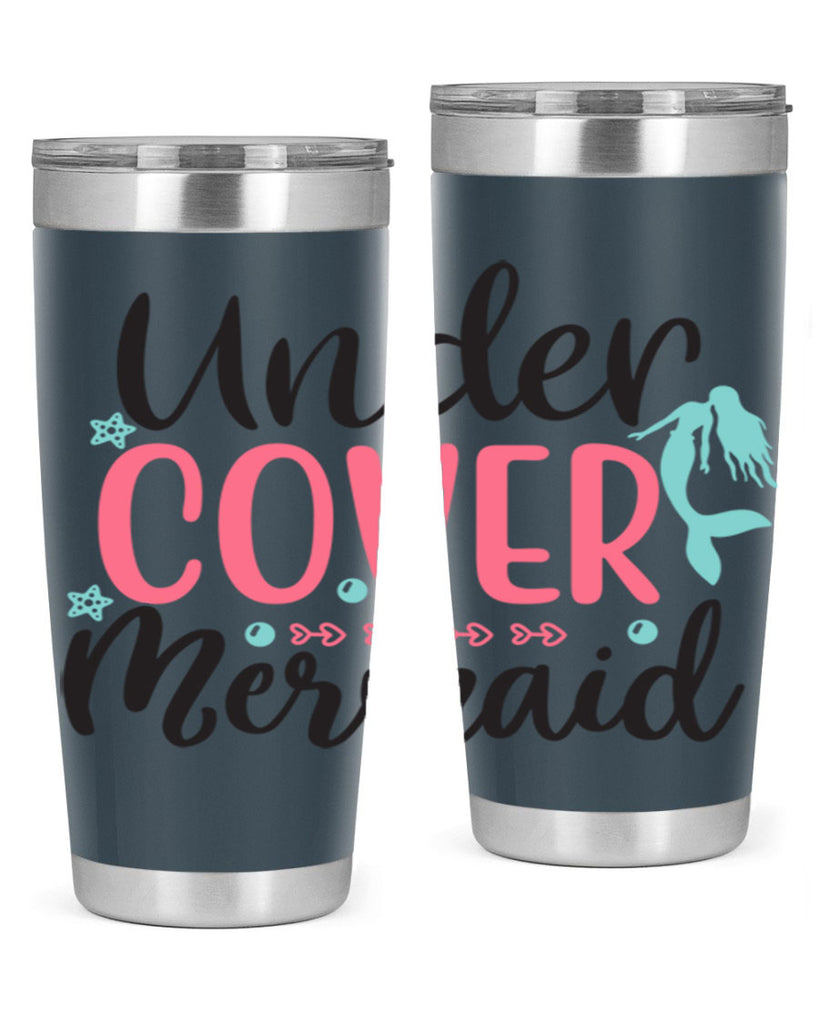 Undercover Mermaid 656#- mermaid- Tumbler