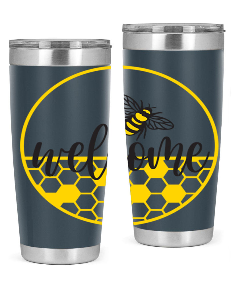 Welcome Bee and hive567#- spring- Tumbler