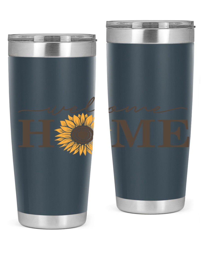 Welcome Home sunflower573#- spring- Tumbler