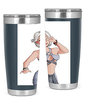 White hair girl wearing summer outfit 40#- anime- Tumbler