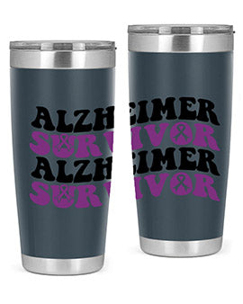 alzheimer survivor 9#- alzheimers- Tumbler