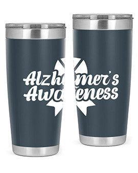 alzheimers awareness 124#- alzheimers- Tumbler