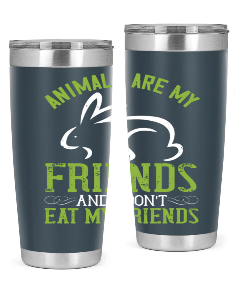 animals are my friends and i dont eat my friendss 104#- vegan- Tumbler