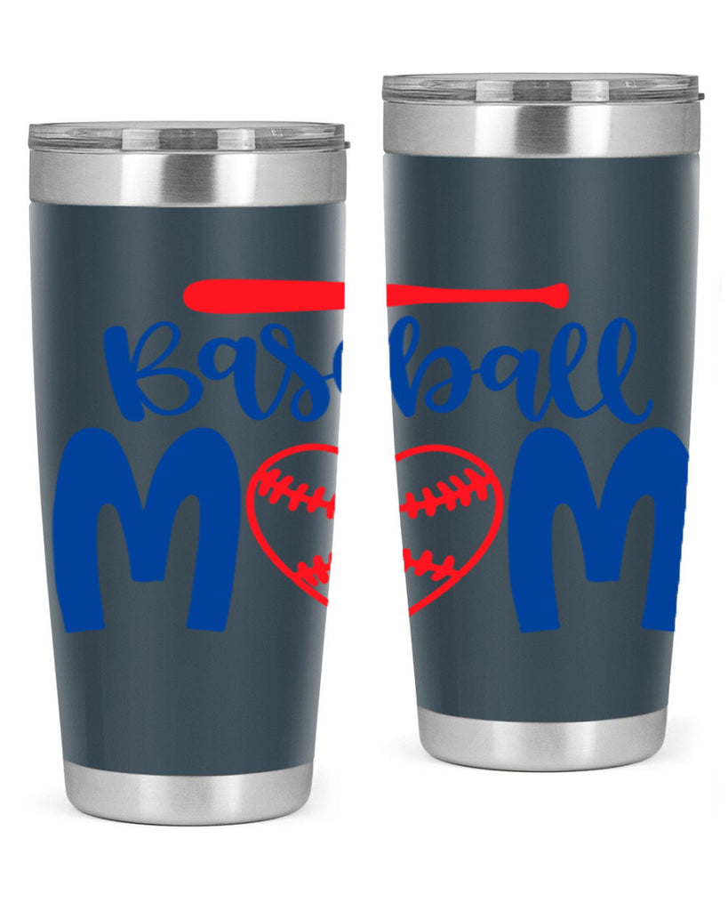 baseball mom 278#- mom- Tumbler