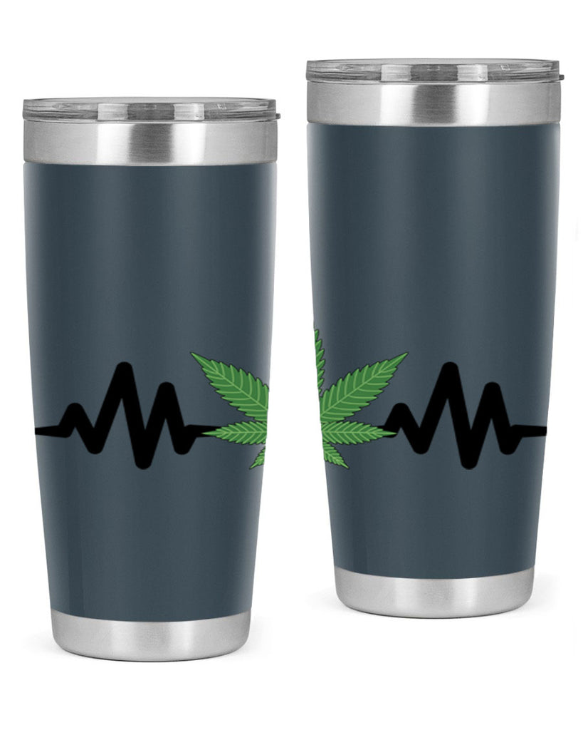 cannabis heartbeat 46#- marijuana- Tumbler