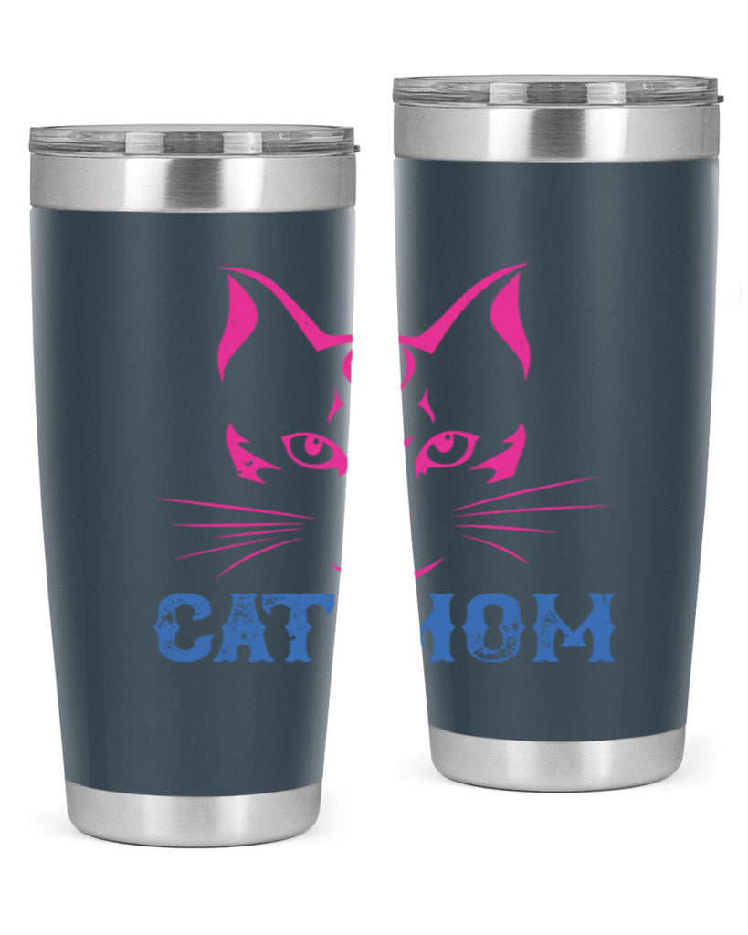 cat mom 195#- mom- Tumbler