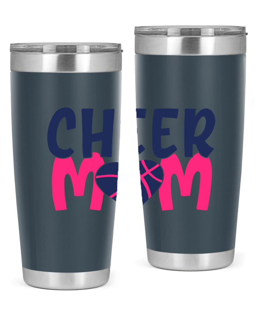 cheer mom 1746#- cheer- Tumbler