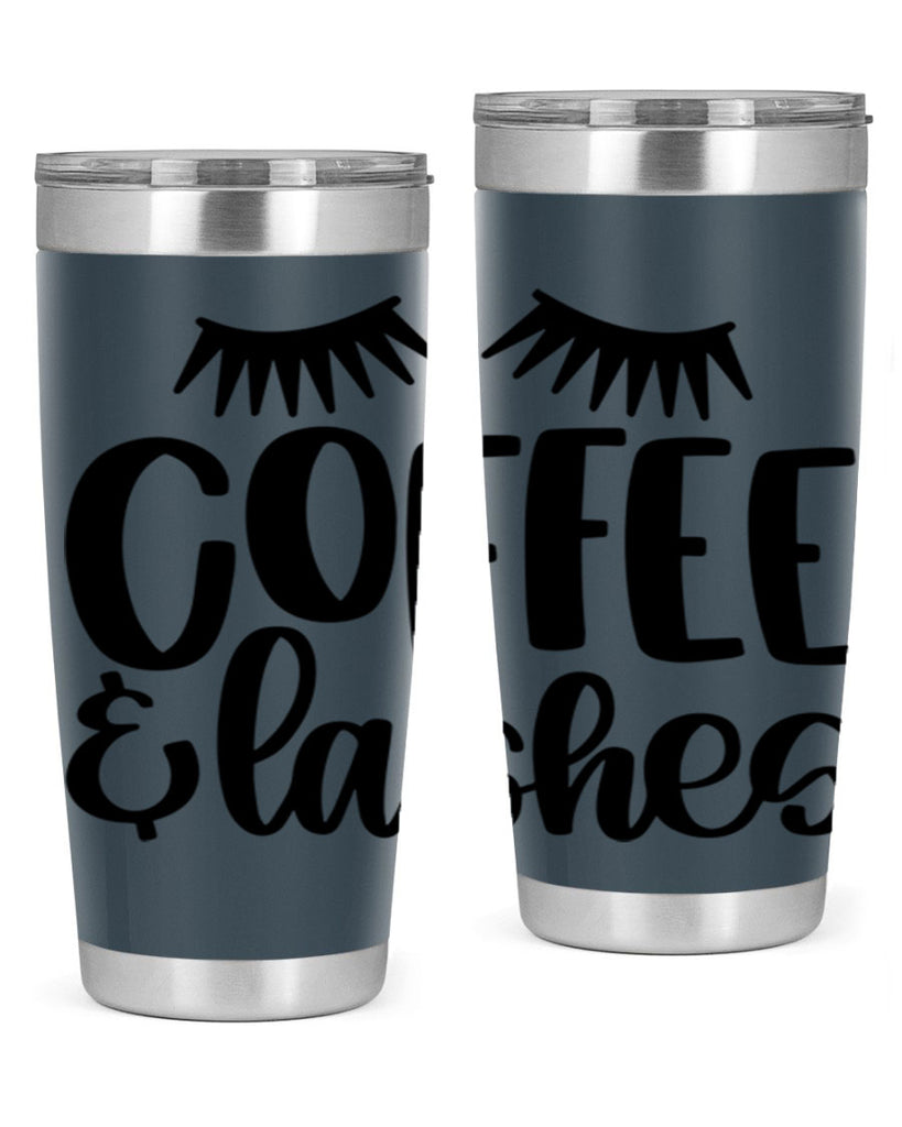 coffee lashes 177#- coffee- Tumbler