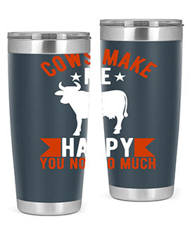 cows make me happy you not so much Style 5#- cow- Tumbler