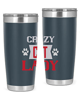 crazy cat lady Style 44#- cat- Tumbler