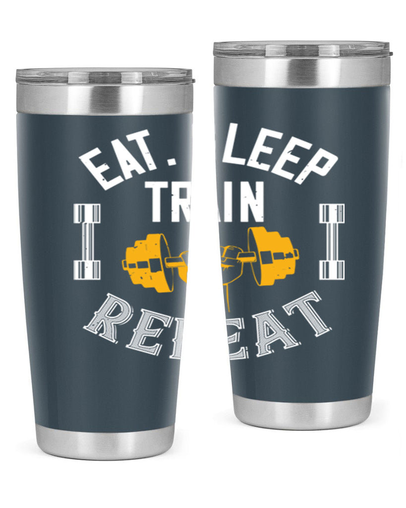 eat sleep train rapid 56#- gym- Tumbler