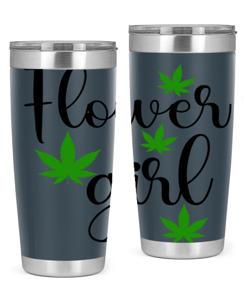 flower girl cannabis 84#- marijuana- Tumbler