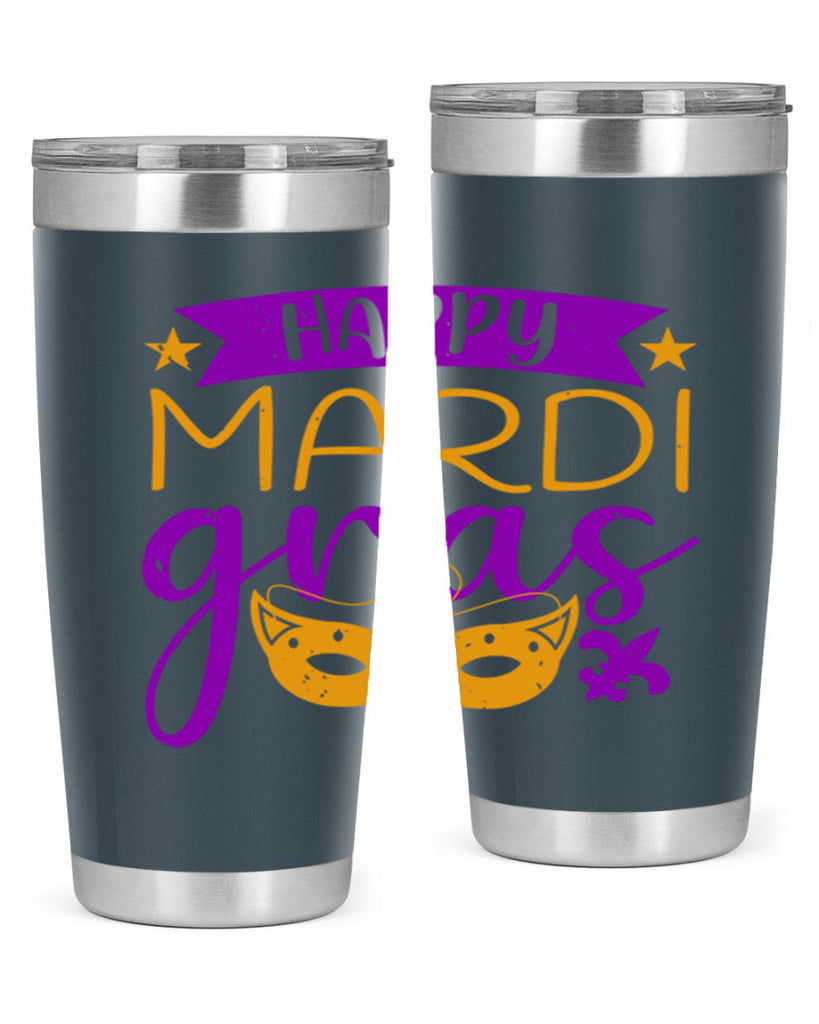 happy mardi gras 70#- mardi gras- Tumbler