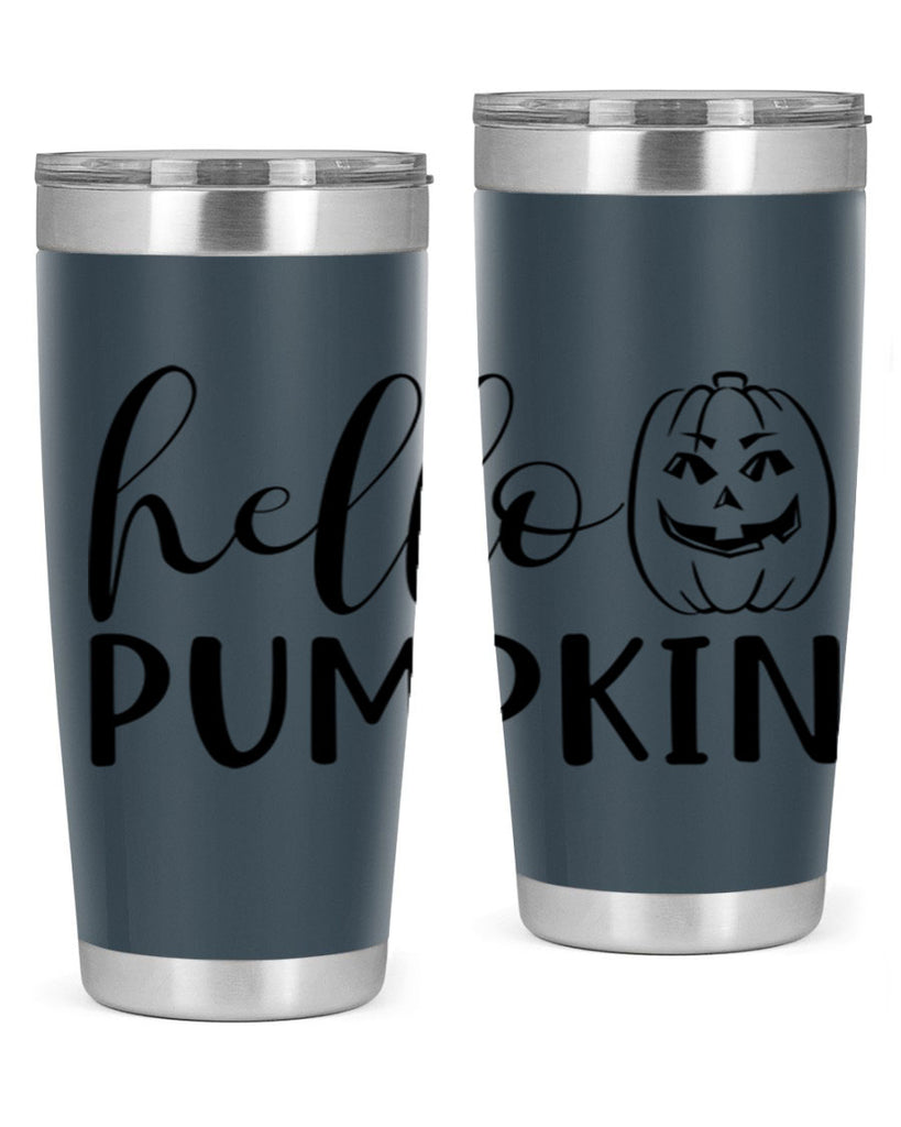 hello pumpkin 287#- fall- Tumbler