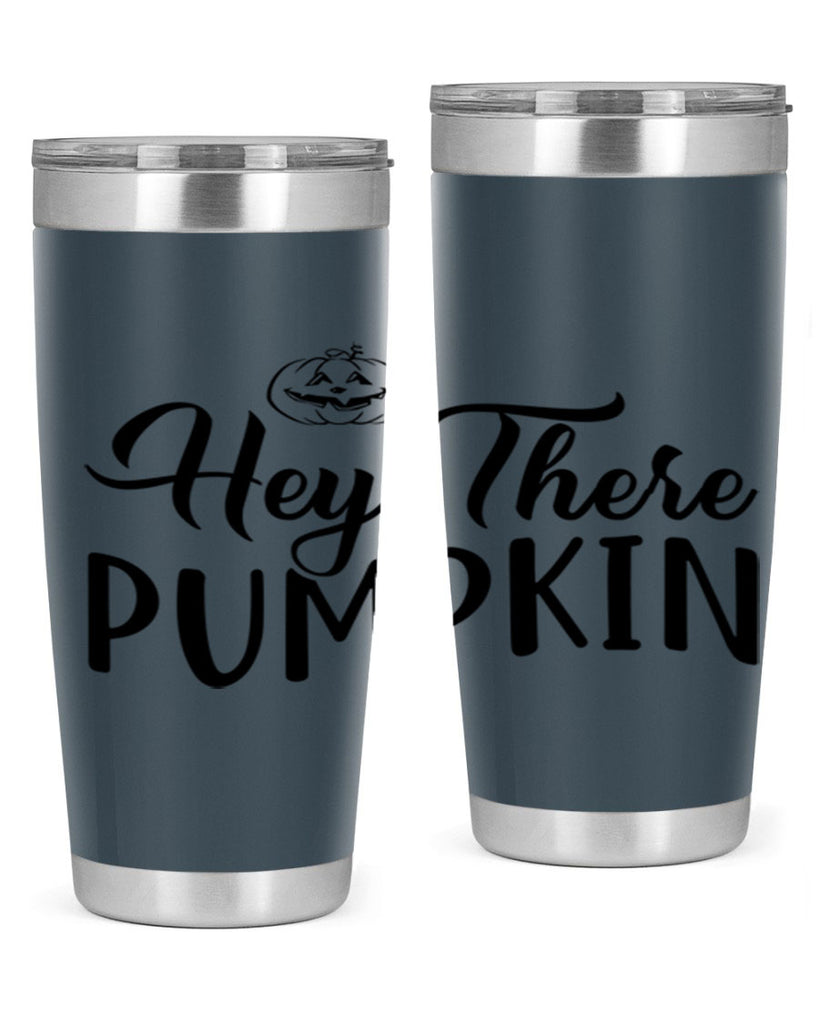 hey there pumpkin 303#- fall- Tumbler