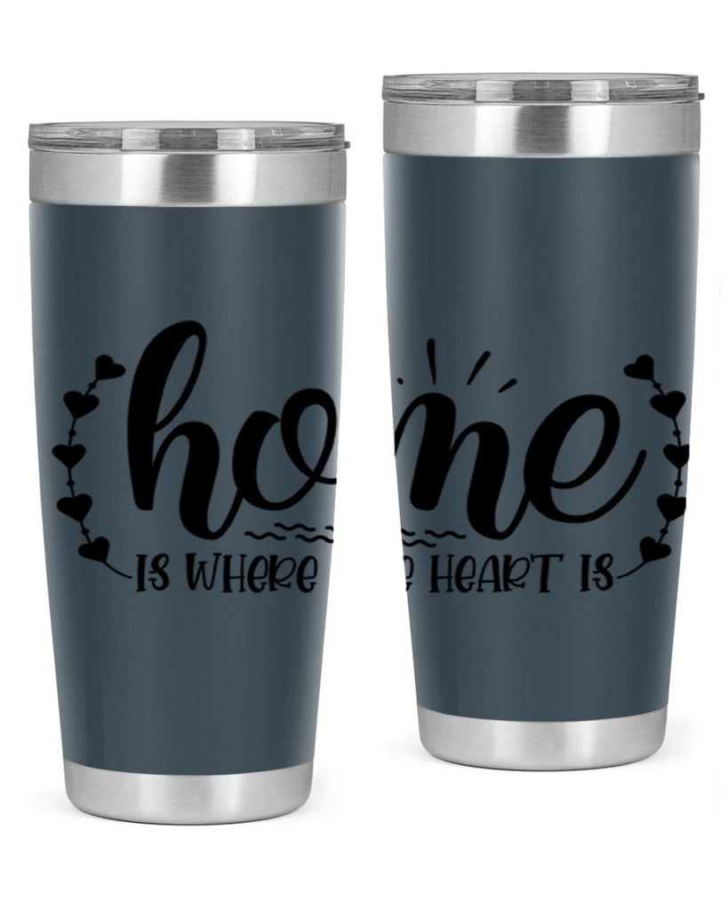 home is where the heart is 38#- home- Tumbler