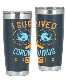 i survived corona virus Style 34#- corona virus- Cotton Tank