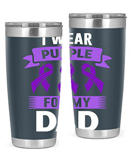 i wear purple for my 187#- alzheimers- Tumbler