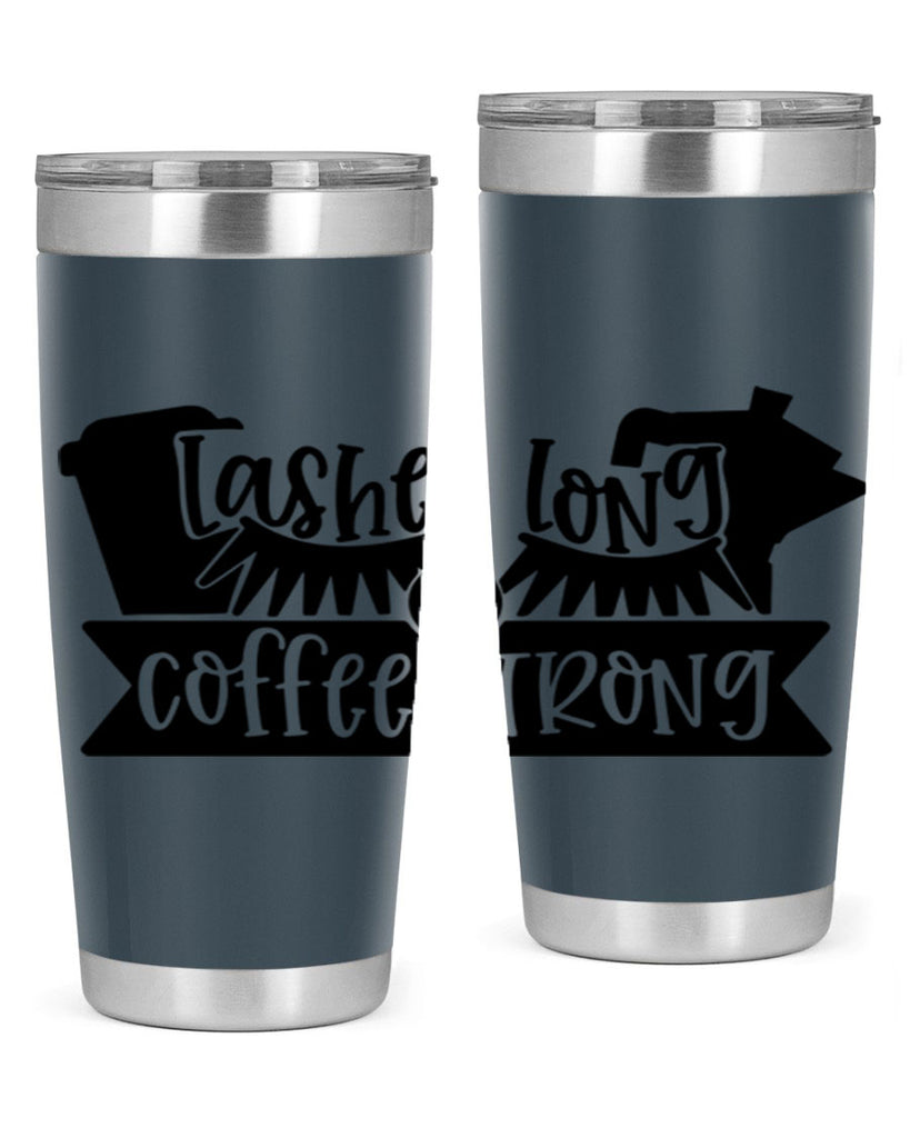 lashes long coffee strong 82#- coffee- Tumbler