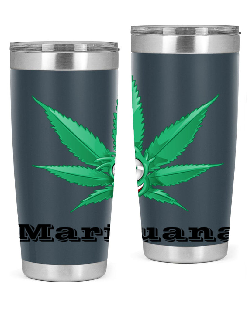 marijuana happy face 199#- marijuana- Tumbler