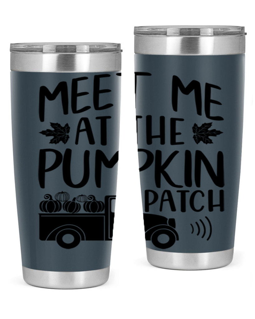 meet me at the pumpkin patch 423#- fall- Tumbler