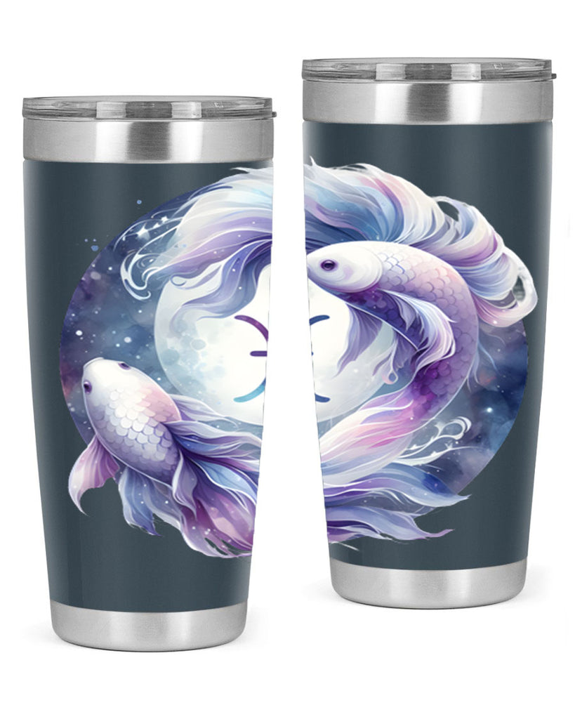 pisces 347#- zodiac- Tumbler