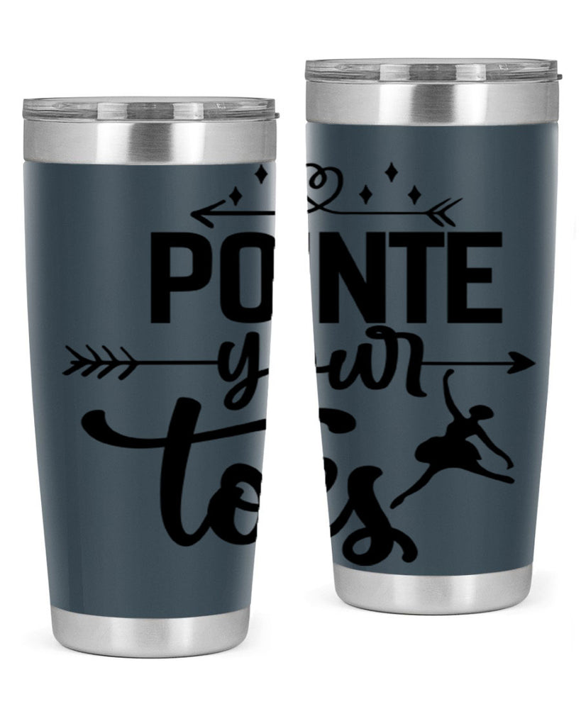 pointe your toes 72#- ballet- Tumbler