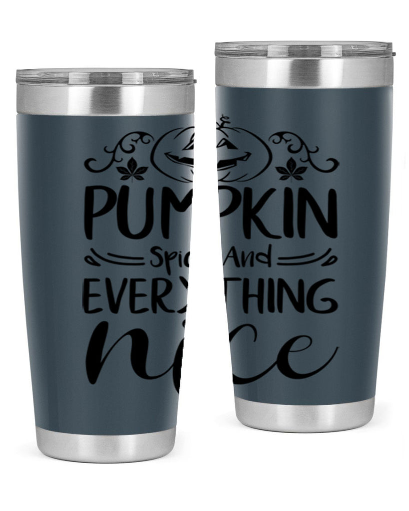 pumpkin spice and everything nice 542#- fall- Tumbler