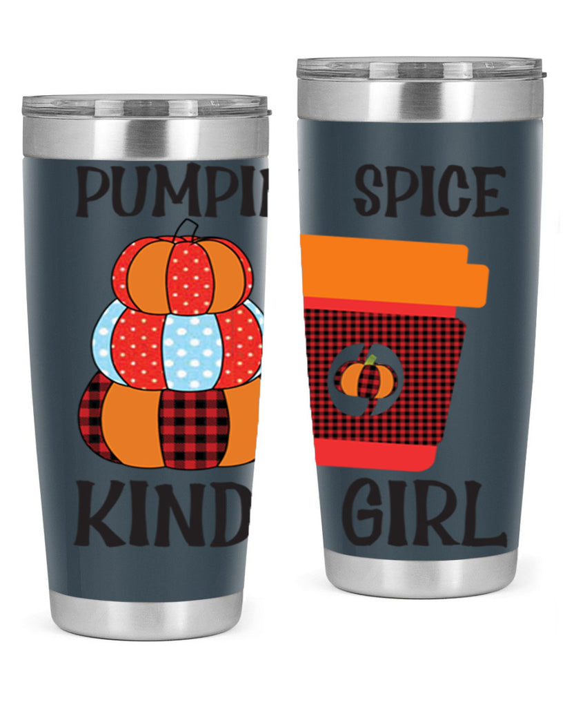 pumpkin spice kinda girl 551#- fall- Tumbler