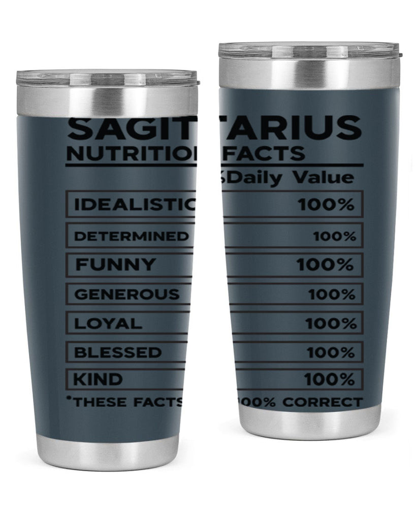 sagittarius Nutrition Facts 400#- zodiac- Tumbler