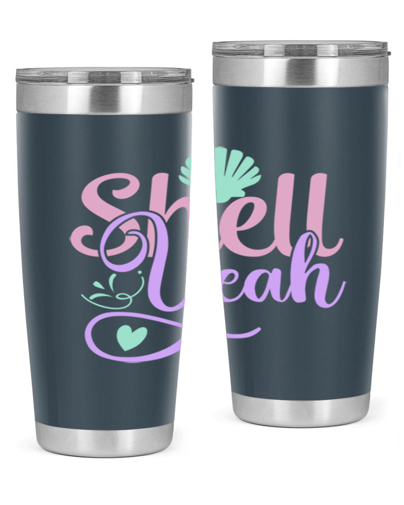 shell yeah 7#- mermaid- Tumbler