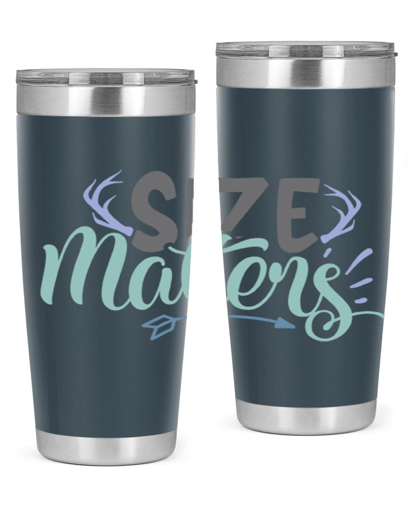 size matters 195#- fishing- Tumbler