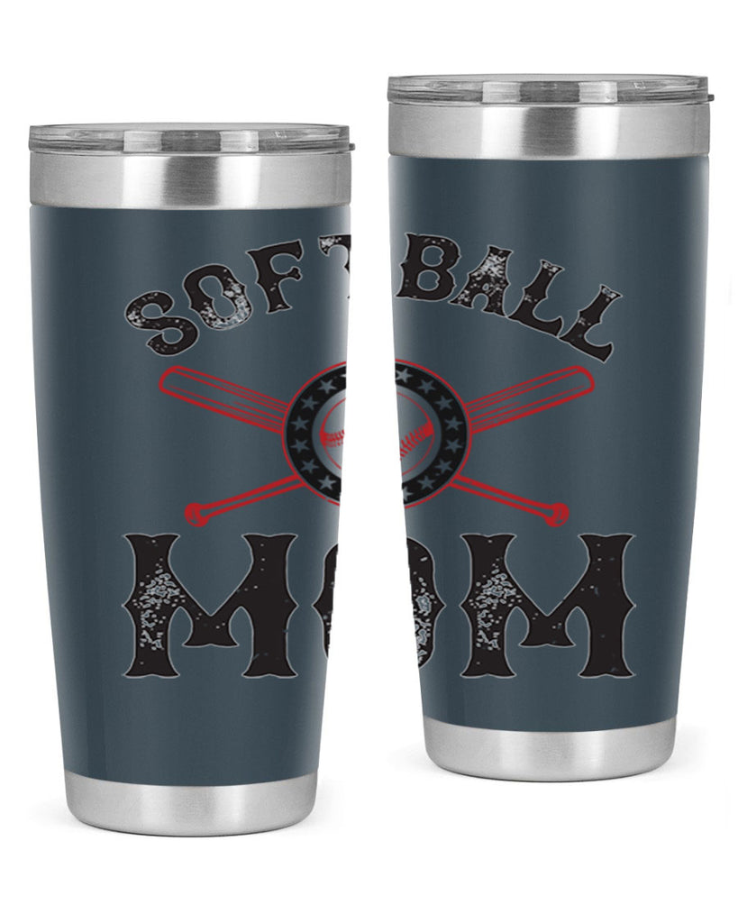 softball mom 66#- mom- Tumbler