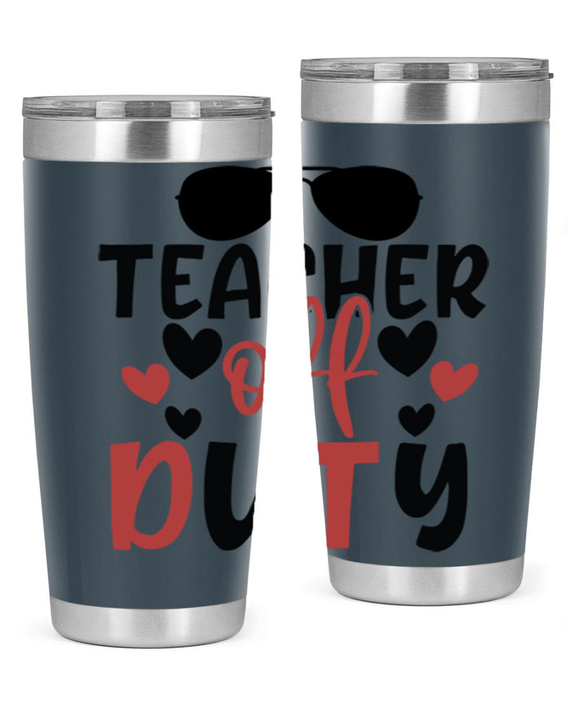 teacher off duty Style 141#- teacher- tumbler