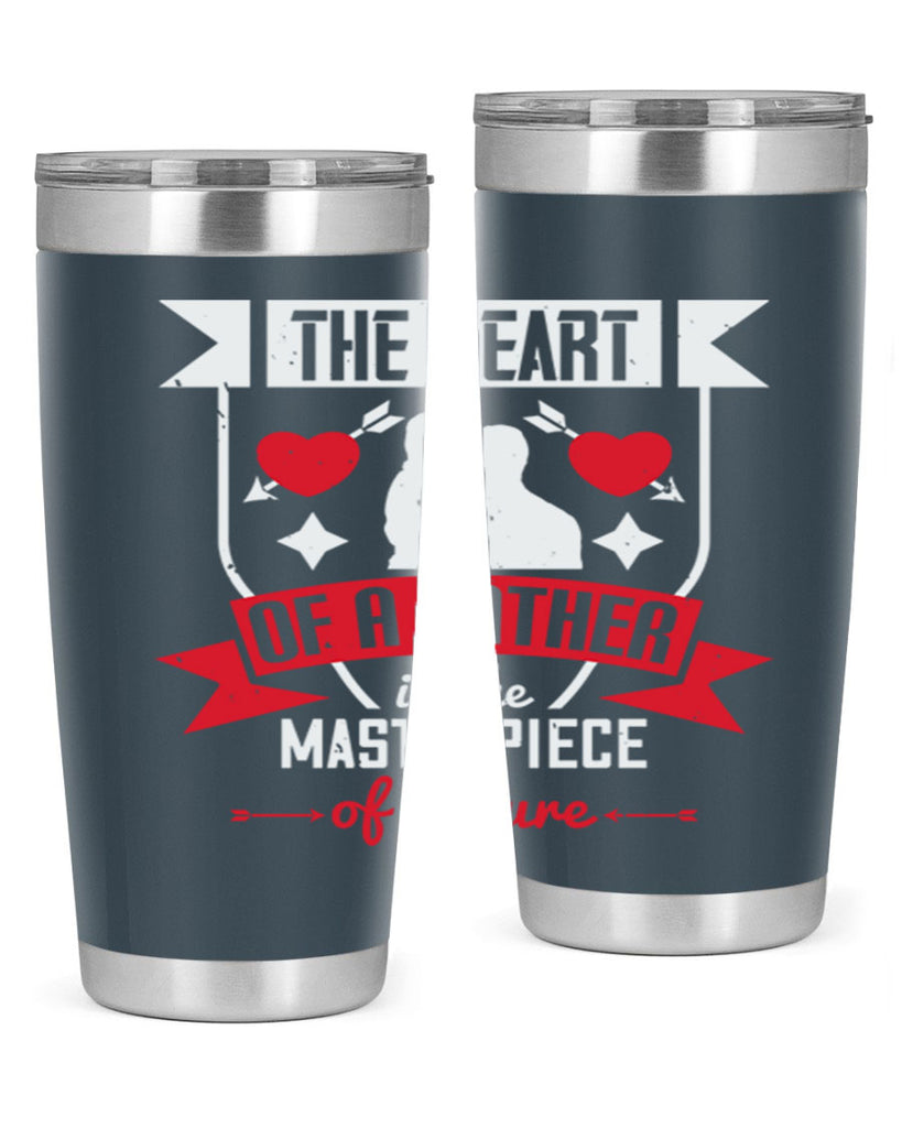 the heart of a father 159#- fathers day- Tumbler
