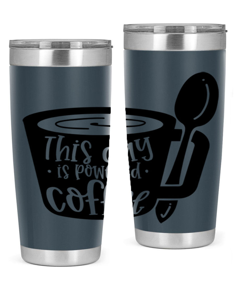 this day is powered coffee 17#- coffee- Tumbler