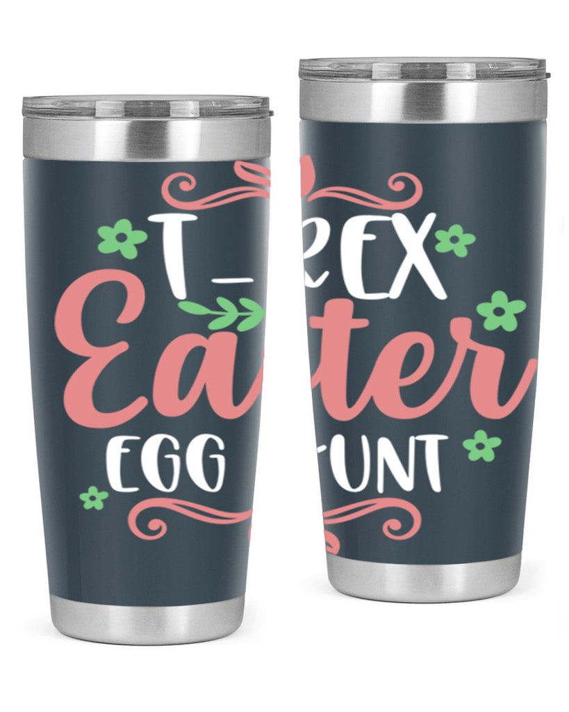 trex easter egg hunt 6#- easter- Tumbler