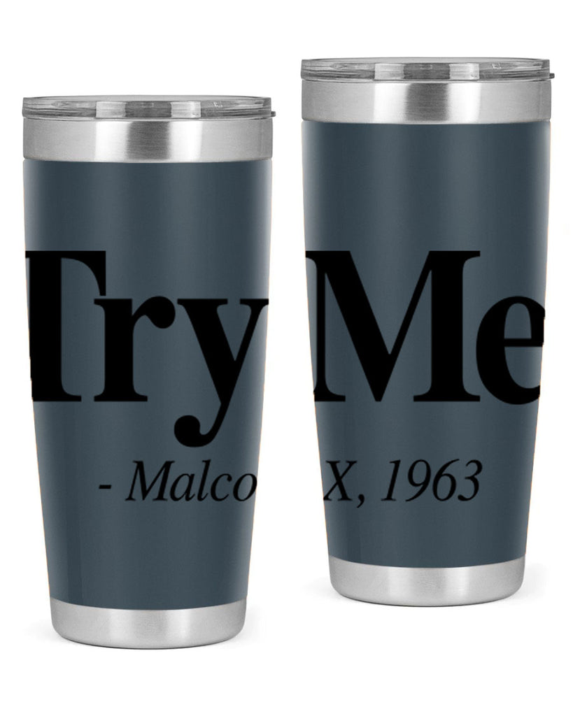 try me malcolm x 16#- black words phrases- Cotton Tank