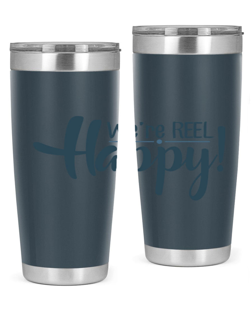 we are reel happy 16#- fishing- Tumbler