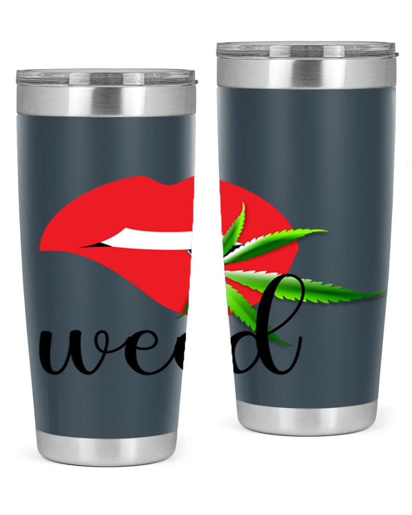 weed lips 297#- marijuana- Tumbler