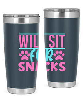 will sit for snacks Style 57#- dog- Tumbler