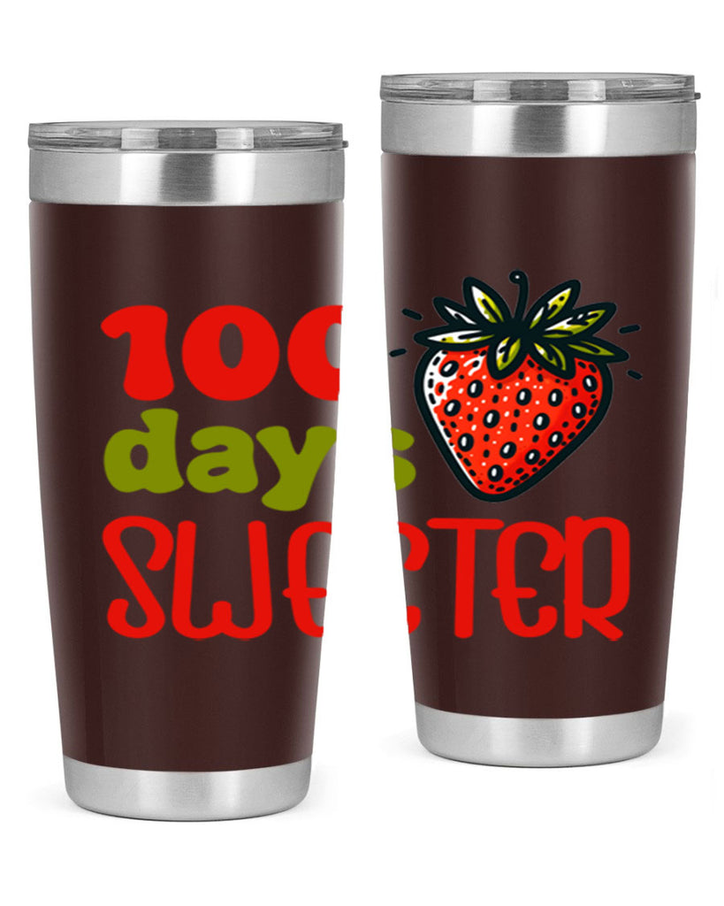 100 days sweeter Sublimation 34#- 100 days of school- Tumbler