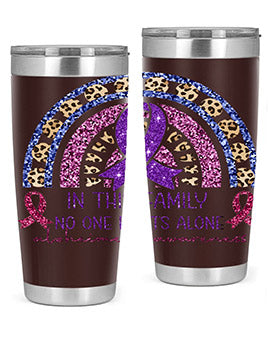 Alzheimer Awareness Purple Rainbow 2#- alzheimers- Tumbler