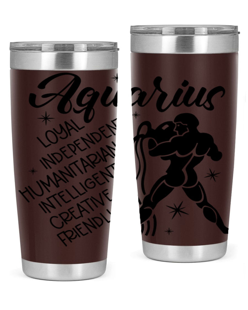 Aquarius 72#- zodiac- Tumbler