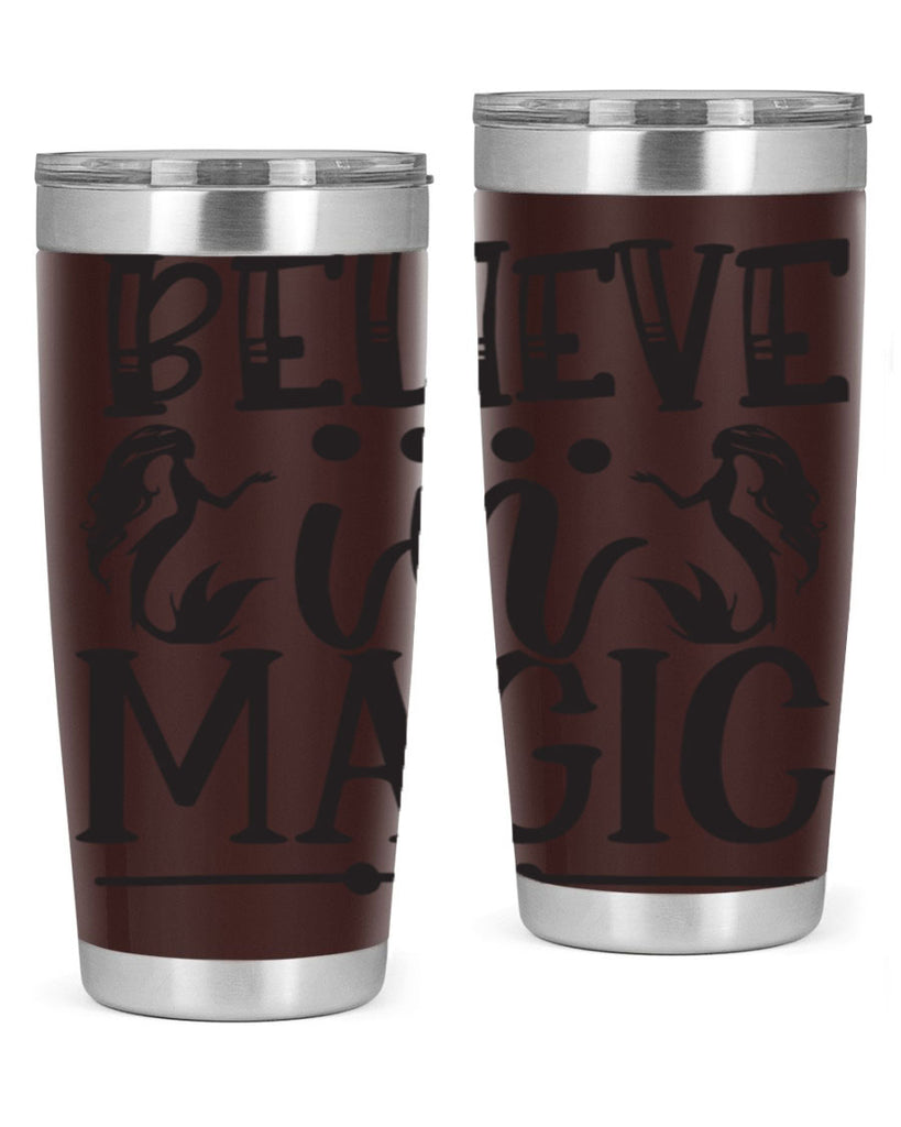 Believe in magic 65#- mermaid- Tumbler